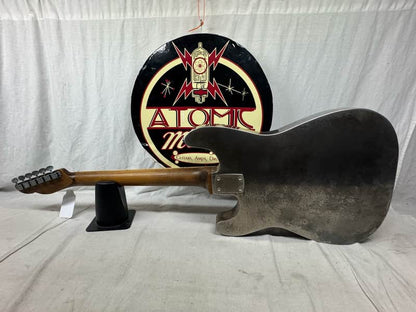 Mule Resophonic Mulecaster S-style Hollow Body Steel body Guitar with Case - Image 10