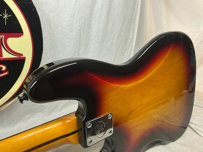 SX Vintage Series J-Style 34" Scale Length Electric Bass - 3 Tone Sunburst