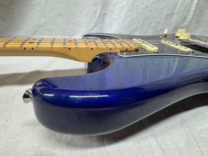 Fender Limited Edition Player Stratocaster HSS Plus Top Guitar 2021 - Blue Burst / Maple neck