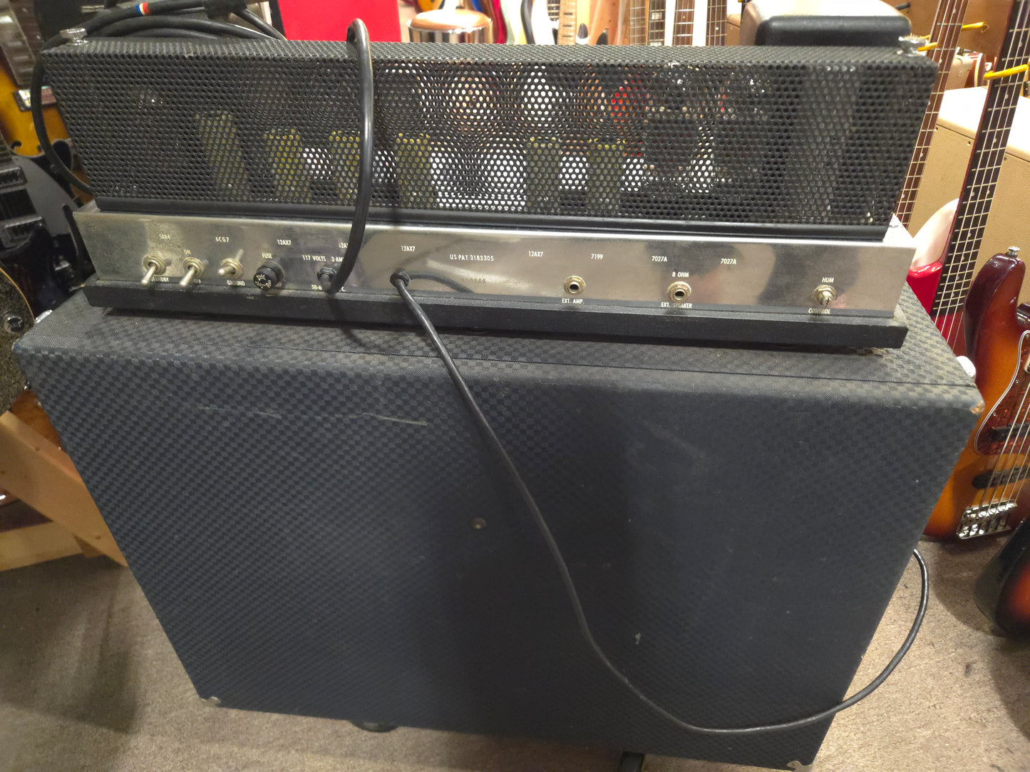 Ampeg B-12XT Portaflex 2-Channel 50-Watt 2x12" Fliptop Guitar Combo 1965 - 1968 - Local Pickup Only