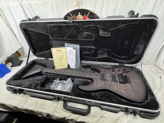 Jackson USA Custom Shop JCS SL2 FMT Guitar with COA + Case 2024 - Translucent Black Burst
