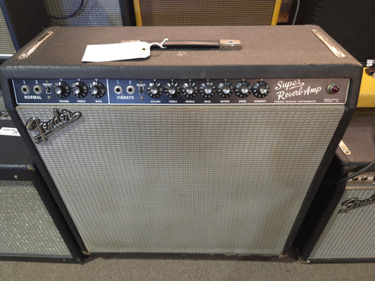 Fender Super Reverb 2-Channel 40-Watt 4x10" Guitar Combo 1963 - 1967 - Black Panel - Local Pickup Only
