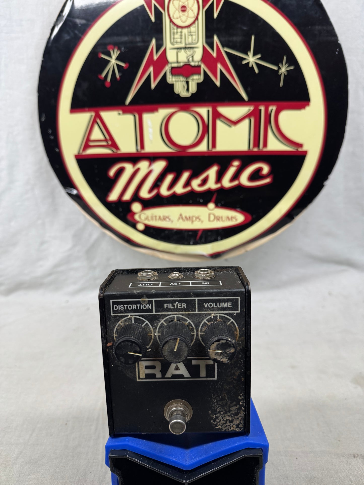 ProCo The Rat 2 RAT2 v4-A version 4-A Distortion Pedal - Flat Top / LED / LM308 OpAmp Chip / Beige PCB pot codes date to 1993