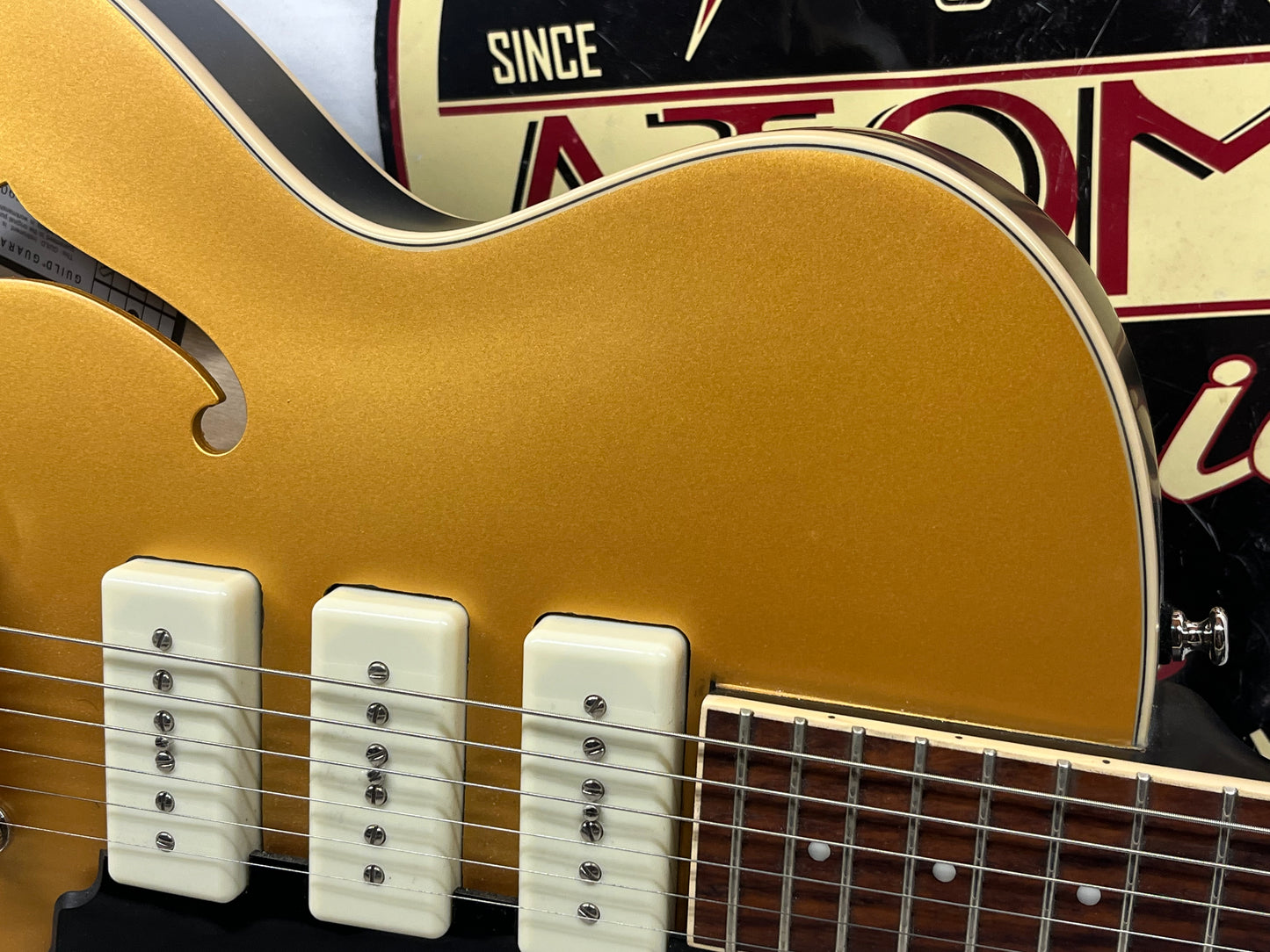Guild SF-1 Starfire 1 Jet 90 Semi-Hollow Body Electric Guitar - Satin Gold