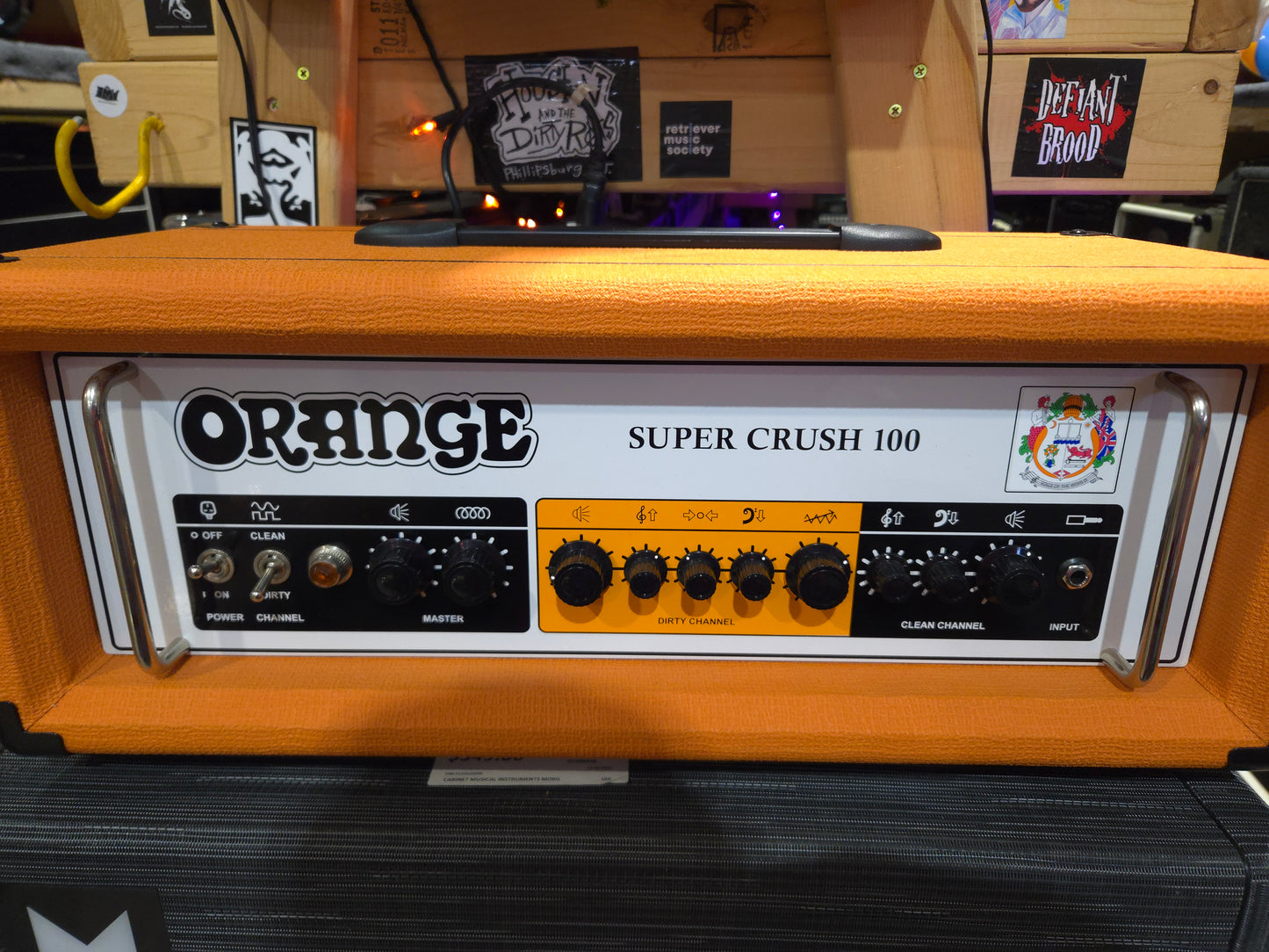 Orange Super Crush 100 2-Channel 100-Watt Guitar Amp Head 2021 - Present - Orange - Local Pickup Only