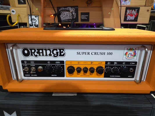 Orange Super Crush 100 2-Channel 100-Watt Guitar Amp Head 2021 - Present - Orange - Local Pickup Only