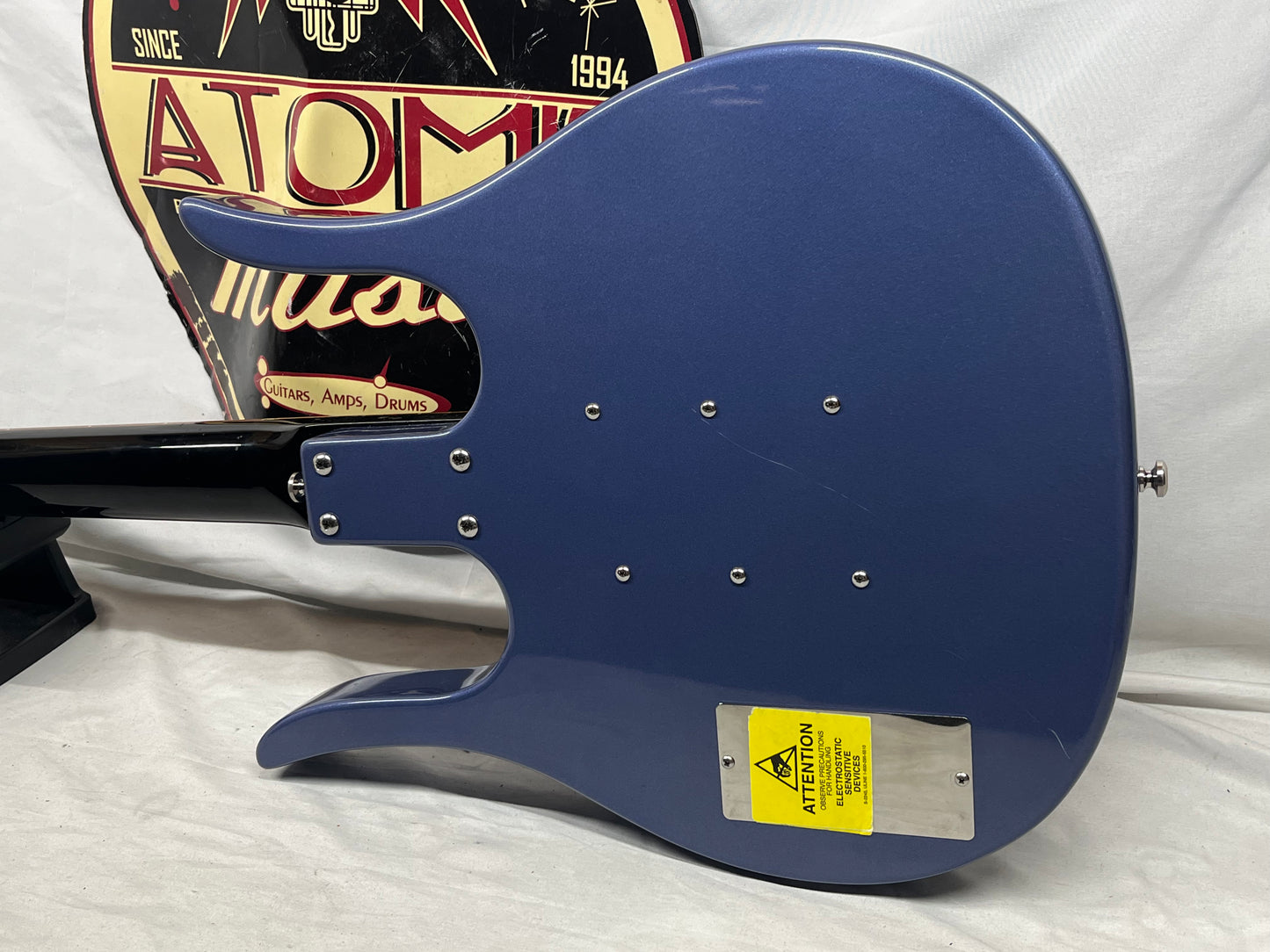 Danelectro RARE Longhorn Doublecut Electric Guitar with Case - Too Blue