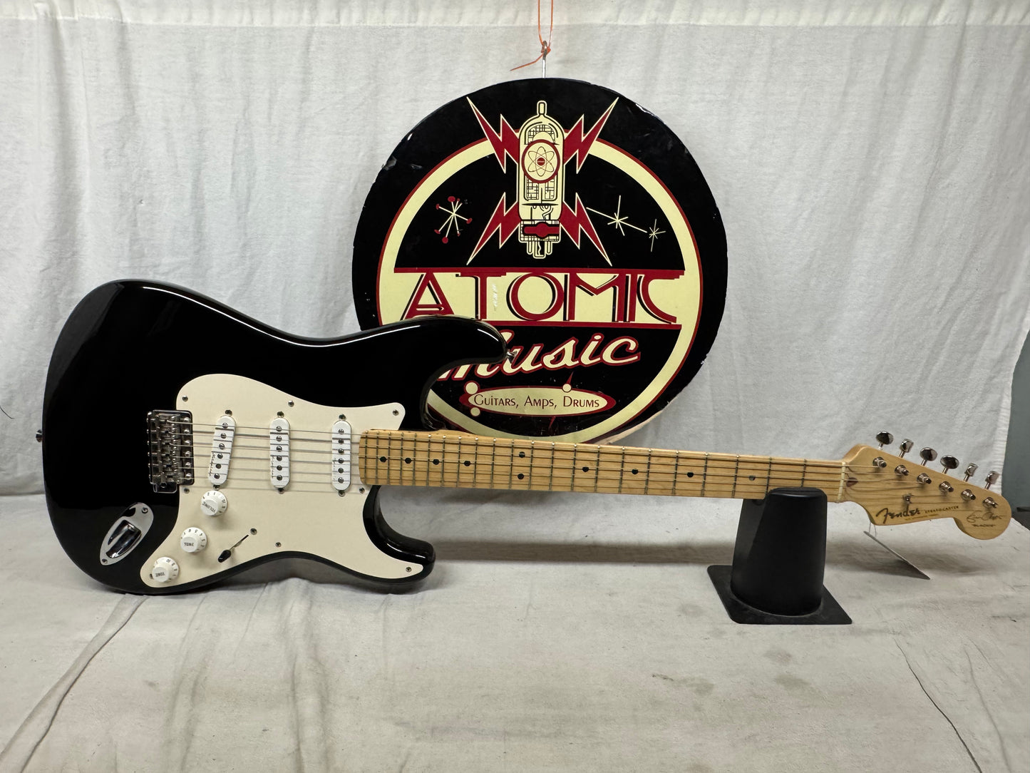 Fender USA Eric Clapton Stratocaster Guitar with Case 2006 - Black / Maple neck