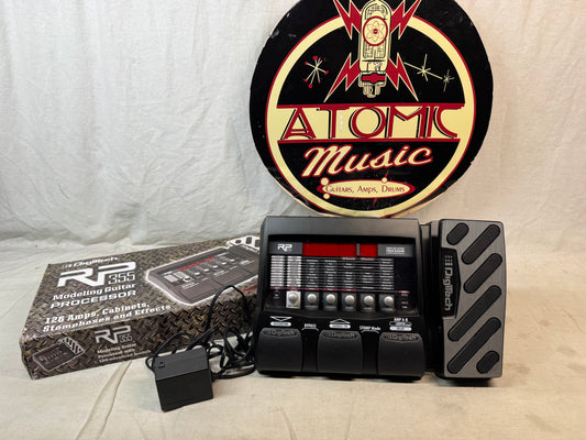DigiTech RP355 Guitar Multi-Effects Pedal with Power Supply + Box