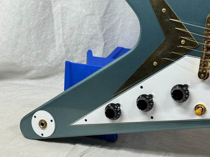 Gibson USA Custom Shop '59 1959 Reissue Flying V Guitar with COA + Case - Pelham Blue
