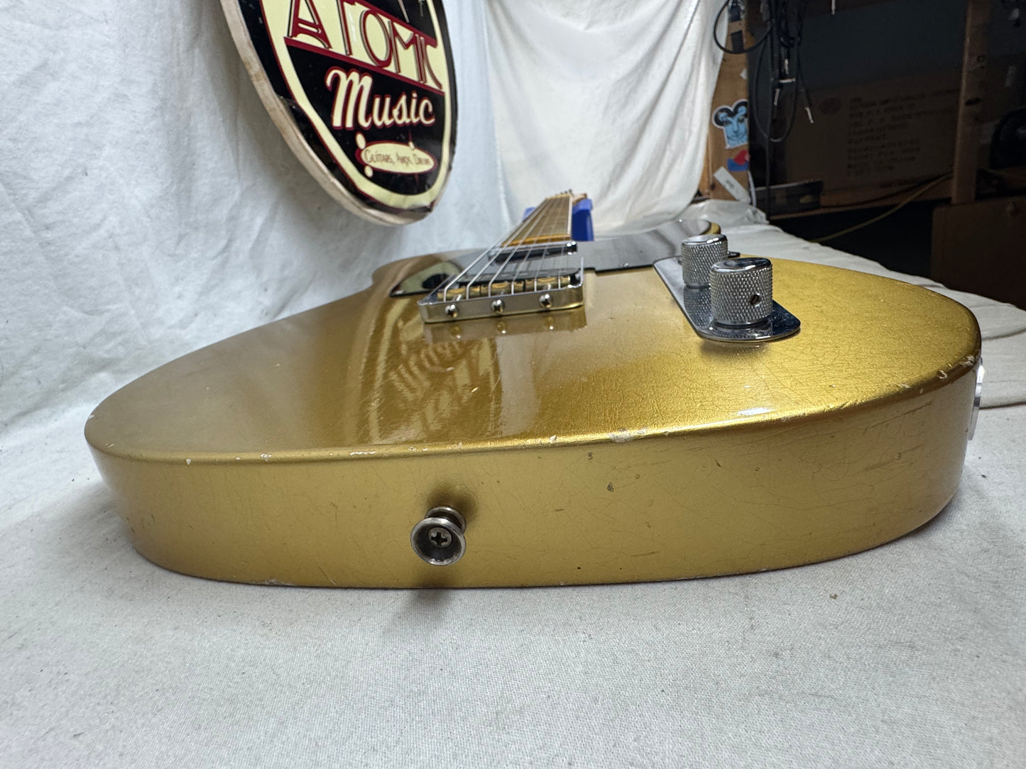 Fender USA Custom Shop Limited Edition Full Throttle Esquire Relic Telecaster Guitar with Case 2003 - Gold / Maple neck