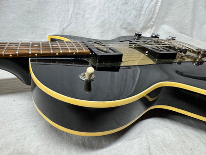 Gibson Memphis ES-235 es235 Thinline Semi-Hollowbody Guitar - modified 2018 - Gloss Ebony / Black - Local Pickup Only