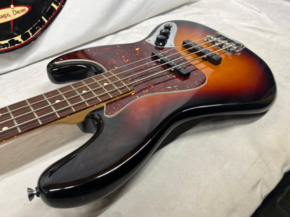 Fender American Standard 4-String Electric Jazz Bass 2011 with Hard Case - 3-Color Sunburst
