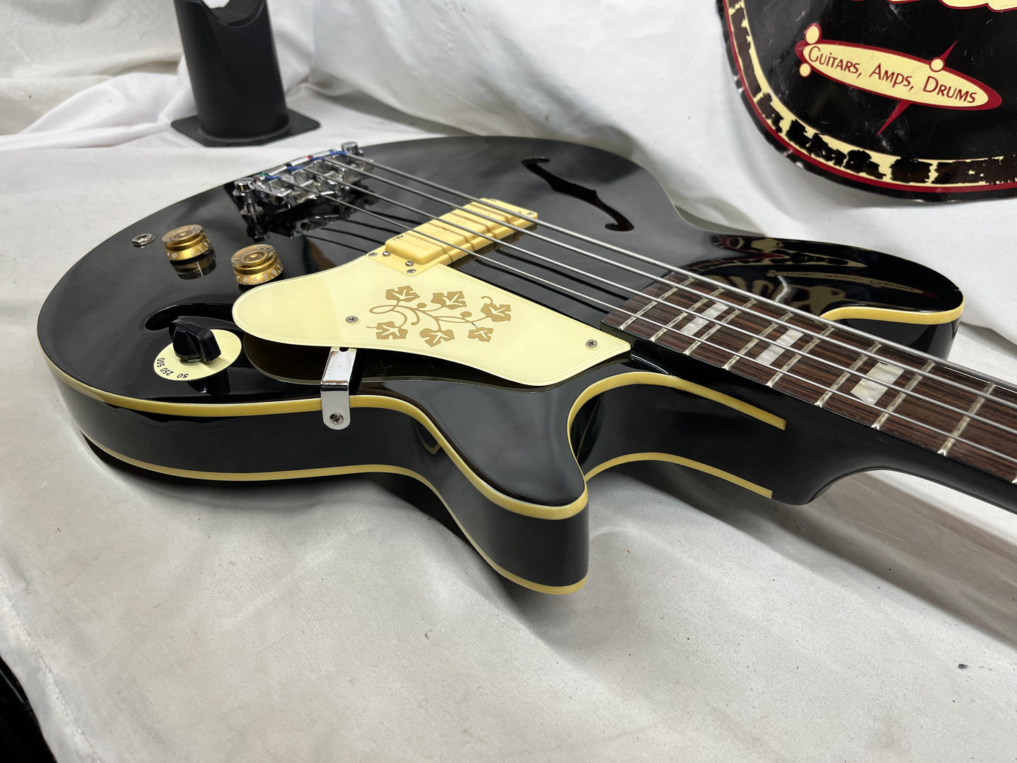 Epiphone Jack Casady Signature 4-String Semi-Hollow Body Electric Bass - Black