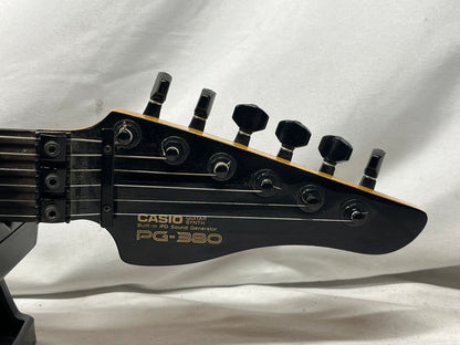 Casio PG-380 Electric Guitar Synthesizer 1980s - Black