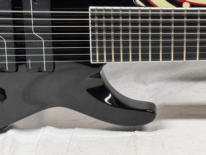 ESP Signature Series ESTEFB8 BLKFI STEF B-8 Stephen Carpenter (Deftones) Baritone 8-string Guitar with COA + Case - MIJ Made In Japan 2025 - Black