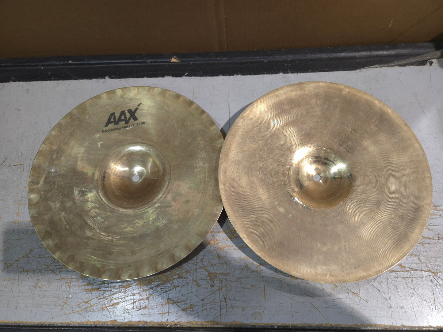 Sabian 13" AAX X-Celerator Hi-Hat Cymbals (Pair) 2007 - 2018 - Natural