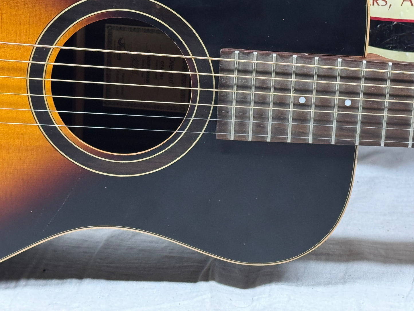 Journey Instruments Overhead OF420B1 of-420 Collapsible Travel Acoustic Guitar with Soft Case
