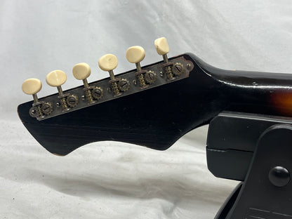 Harmony H15 Bobkat Vintage Electric Guitar with Chipboard Case