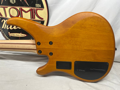 Yamaha TRBX605FM 5-String Electric Bass- Matte Amber