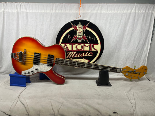 Musicvox Spaceranger Electric 4-String Bass - Sunburst