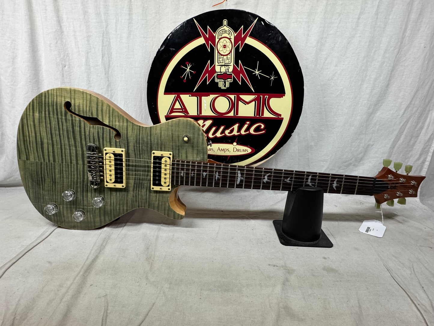 PRS Paul Reed Smith SE Zach Myers (Shinedown) SH Signature Singlecut Semi-Hollowbody Guitar 2014 - Trampas Green