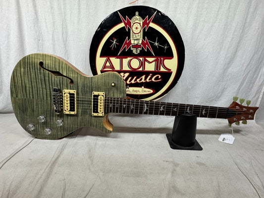 PRS Paul Reed Smith SE Zach Myers (Shinedown) SH Signature Singlecut Semi-Hollowbody Guitar 2014 - Trampas Green