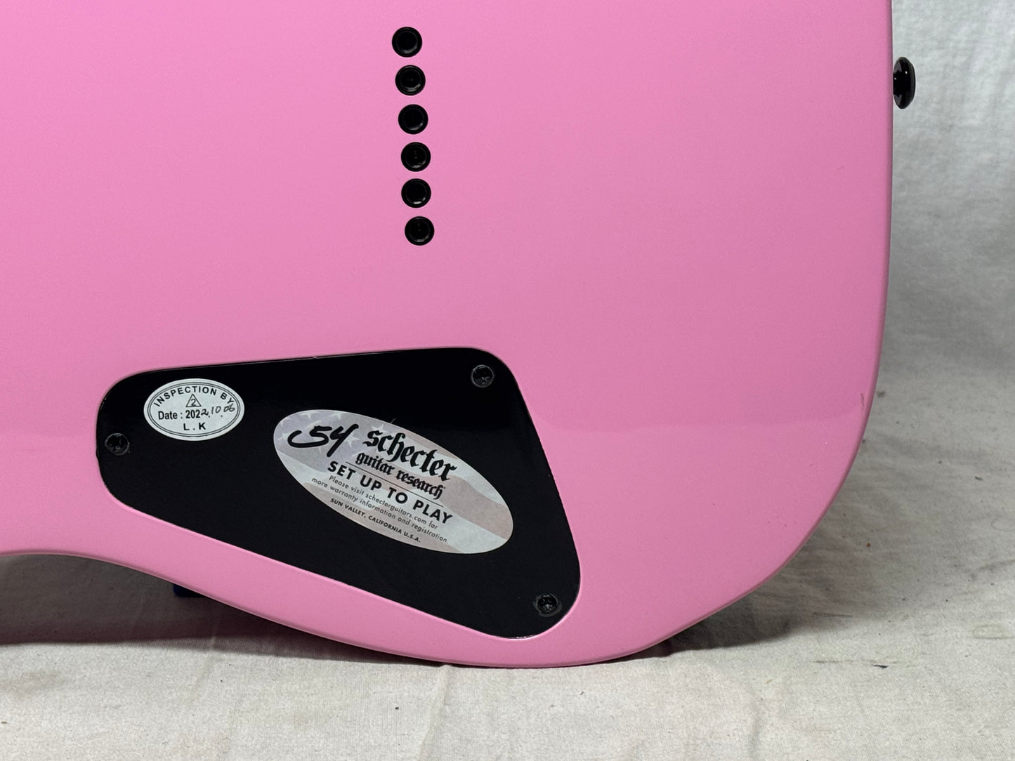 Schecter Diamond Series Machine Gun Kelly Signature Model PT Singlecut Guitar 2022 - Pink