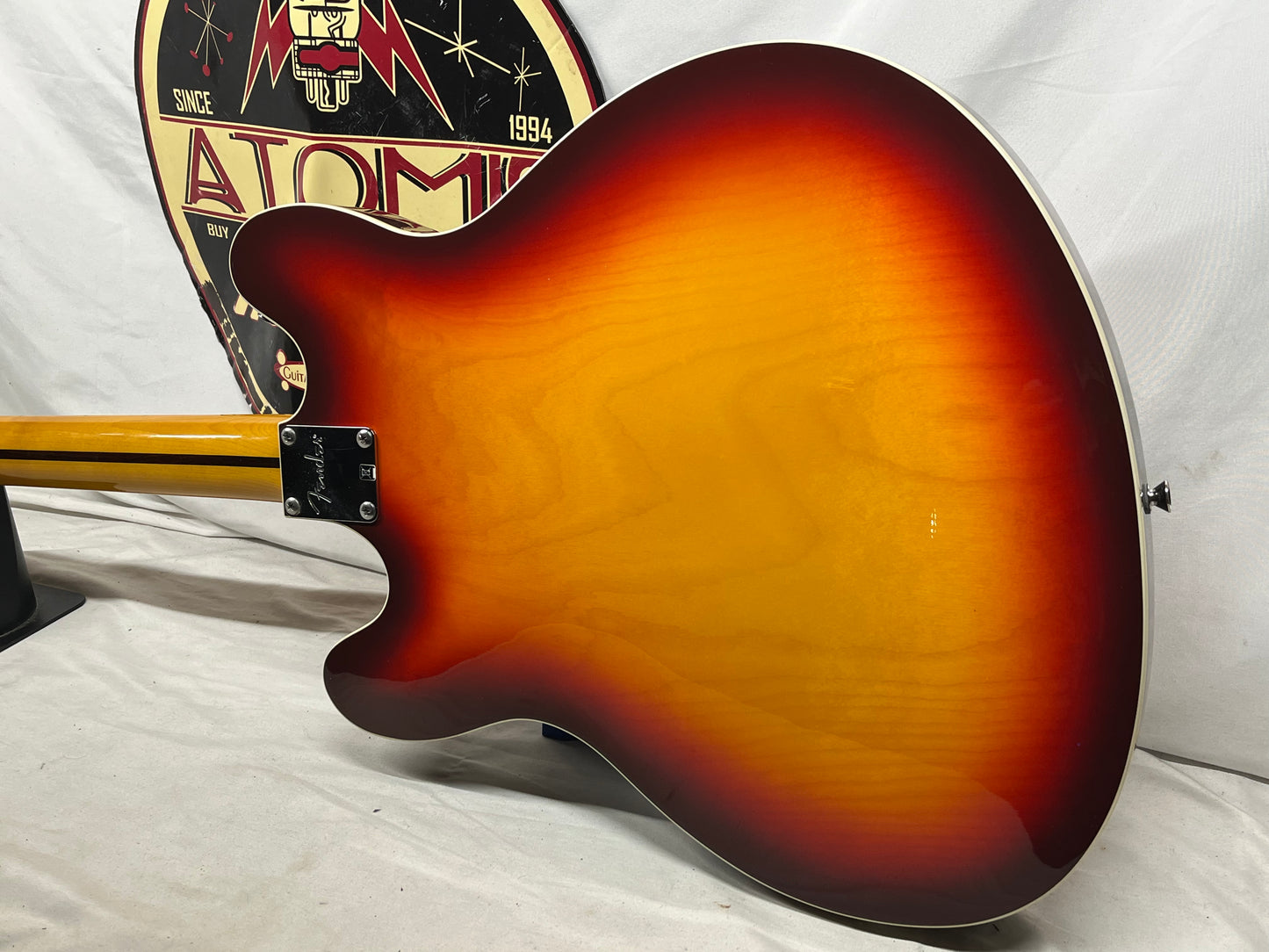 Fender Starcaster Semi-Hollow Body Electric Guitar - Aged Cherry Burst with Gig Bag