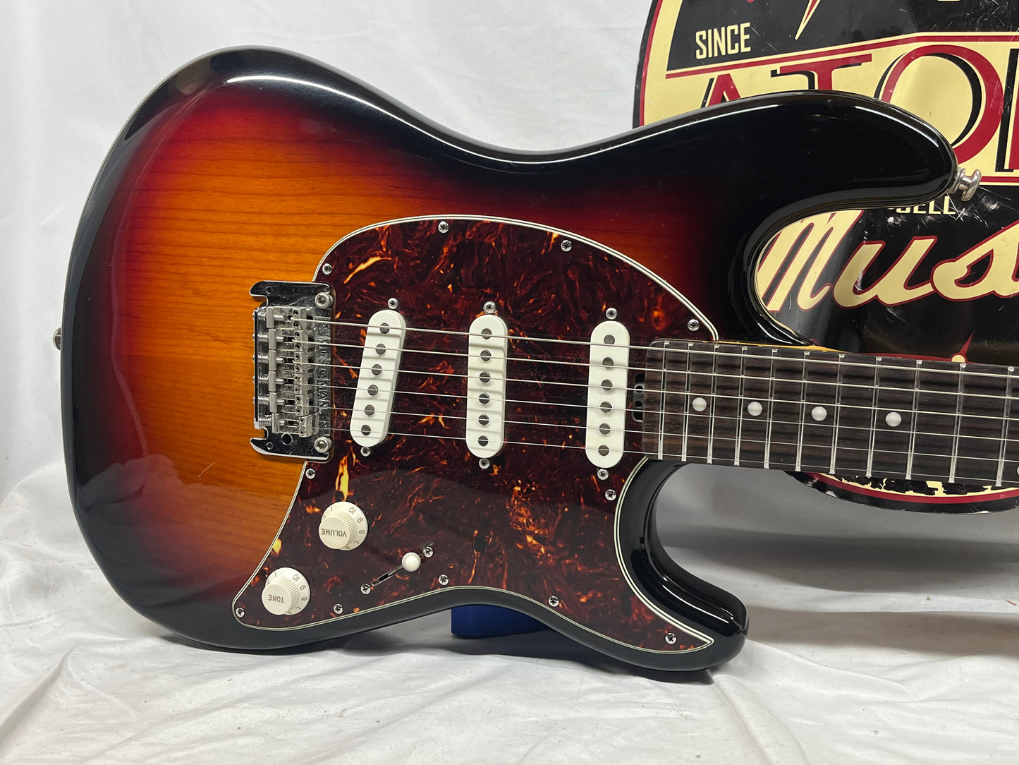 Ernie Ball Music Man Cutlass Doublecut Electric Guitar with Hard Case