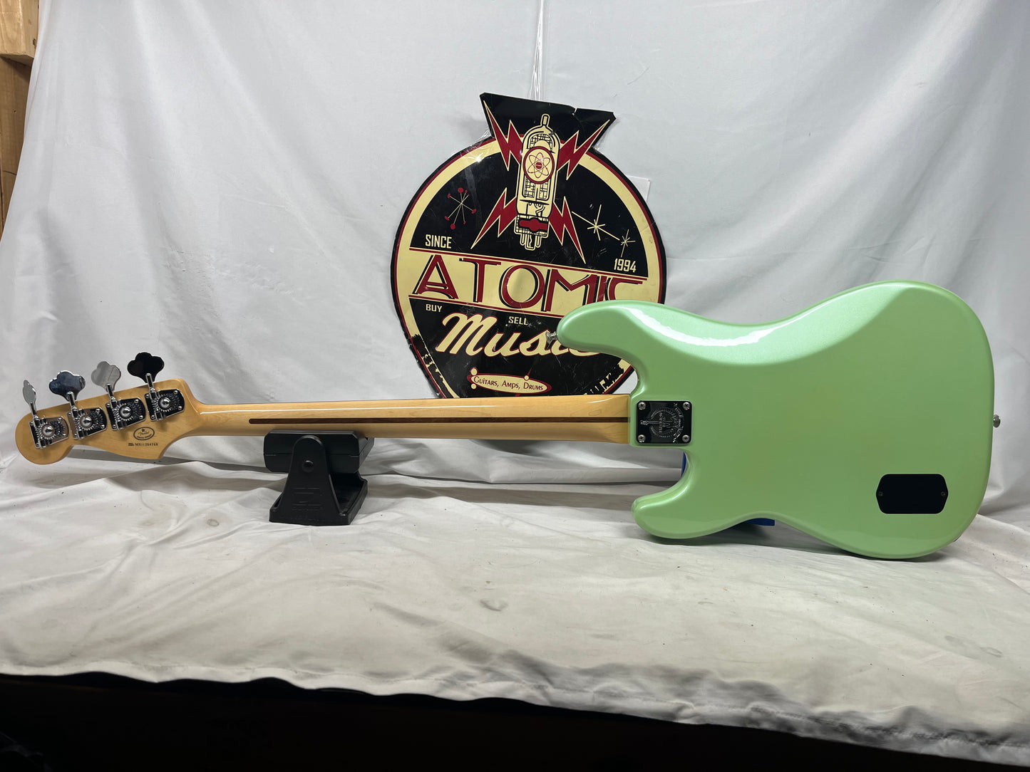 Fender GC Factory Special Run Precision Bass P-Bass Active 4-String Electric Bass - Sea Foam Green