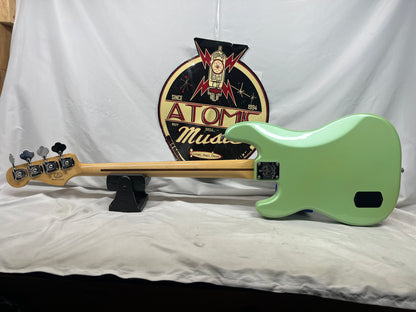Fender GC Factory Special Run Precision Bass P-Bass Active 4-String Electric Bass - Sea Foam Green