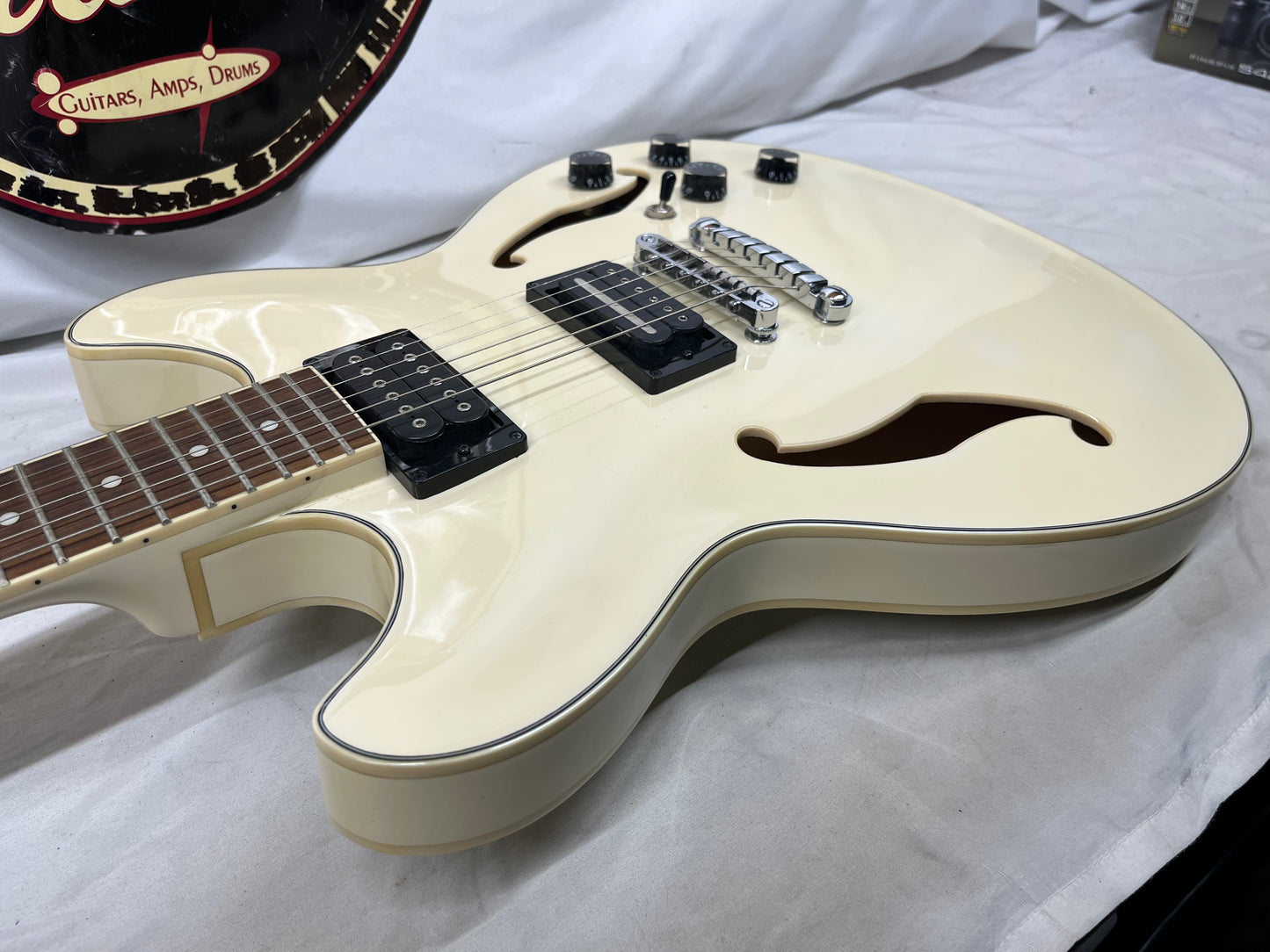 Ibanez Artcore Series AS73-IV Semi-Hollow Body Electric Guitar - Ivory