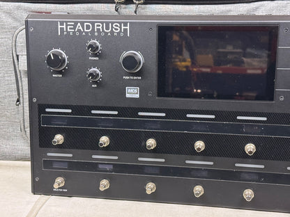 Headrush Pedalboard - Powered by Eleven / HD Expanded - Guitar Amp Modeler Multi-Effects Preamp Pedal with Soft Case