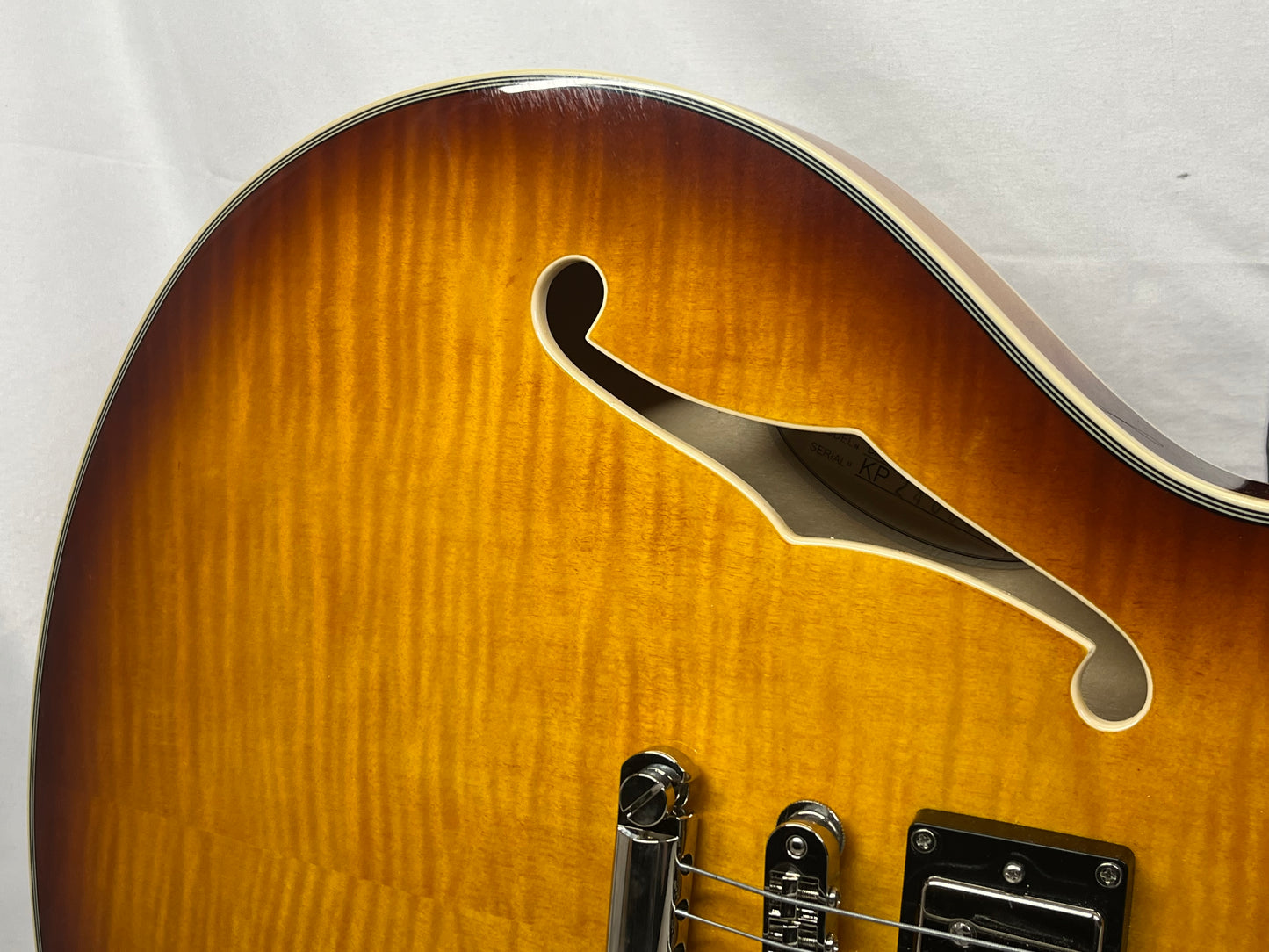 D'Angelico DAPDCDITBNS Premier DC Semi-Hollow Body Electric Guitar - Dark Iced Tea Burst