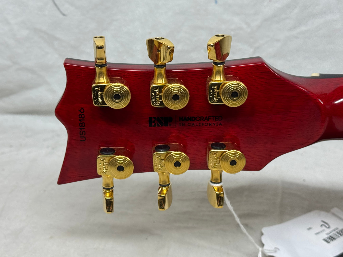ESP USA Eclipse Singlecut Guitar with COA + Case 2019 - See-Thru Vintage Yellow / Red back