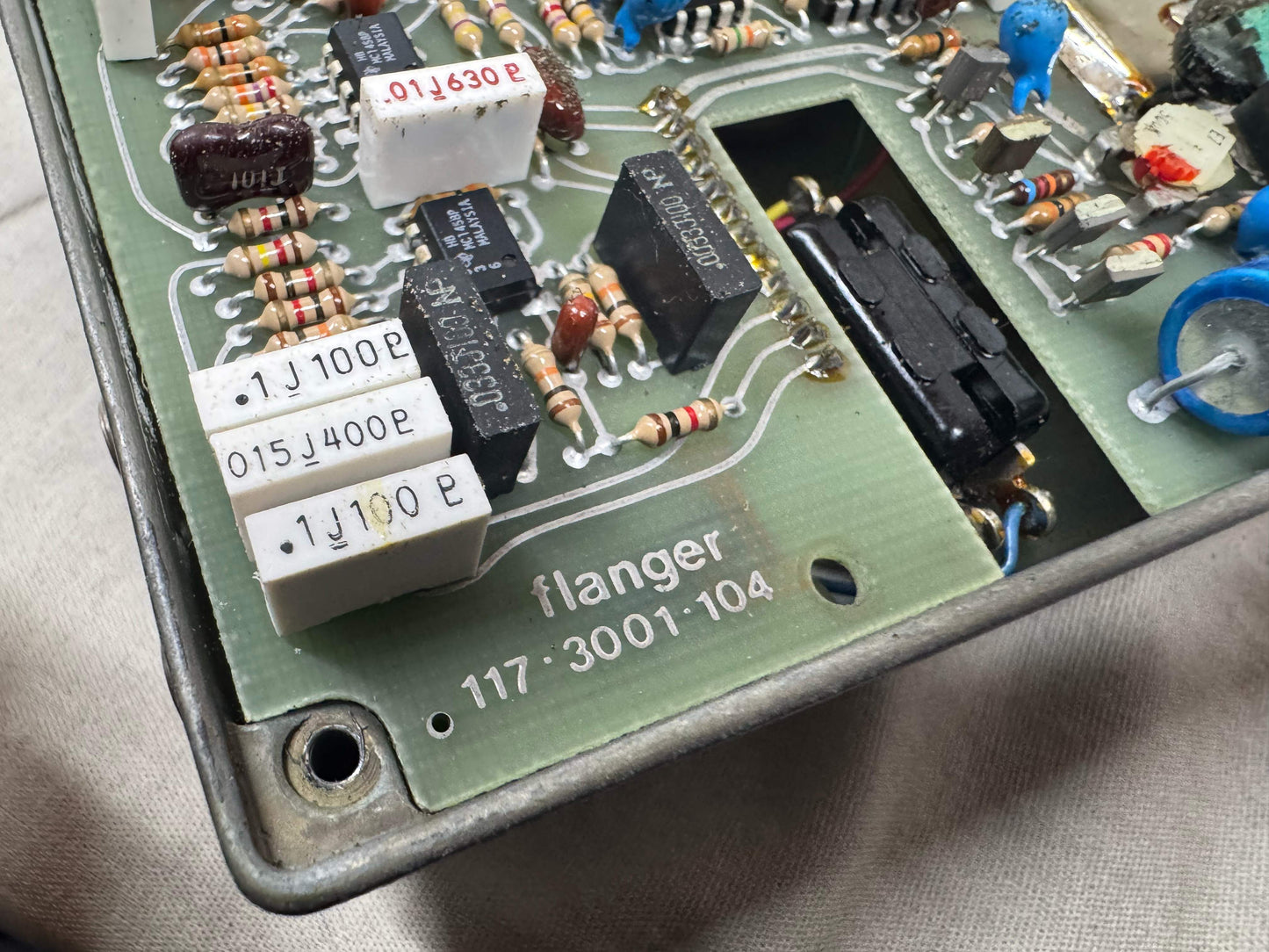 MXR MX-117 mx117 m117 Flanger Pedal pot codes date to 1978