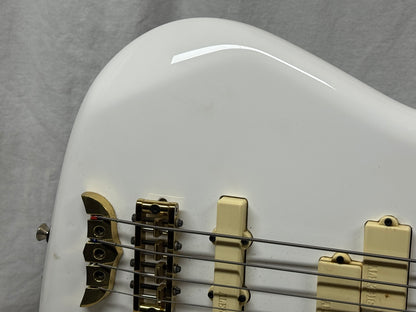 Alembic Elan 4-string Bass with Case - White (likely re-fin'd)