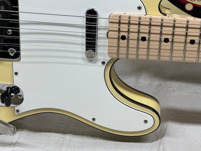 Fender USA Custom Shop 1969 '69 Telecaster Custom NOS Guitar with COA + Case 2014 - Vintage White - Double Black Binding / Maple neck