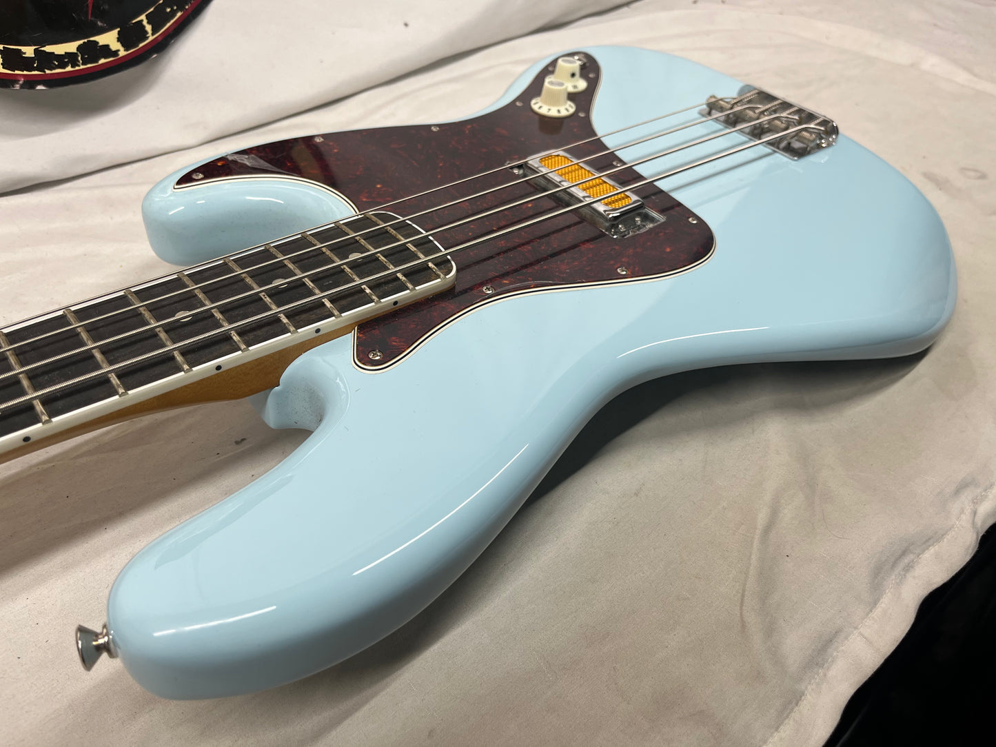 Fender Gold Foil Jazz Bass 4-String Electric Bass - Sonic Blue