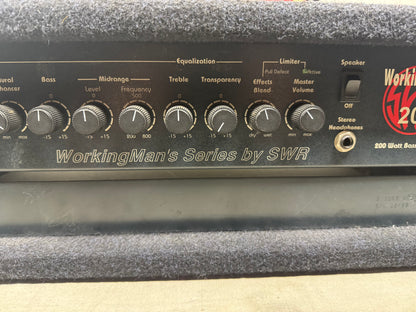 SWR WorkingMan's 2004 200 Watt Bass Amplifier Head - Local Pickup Only