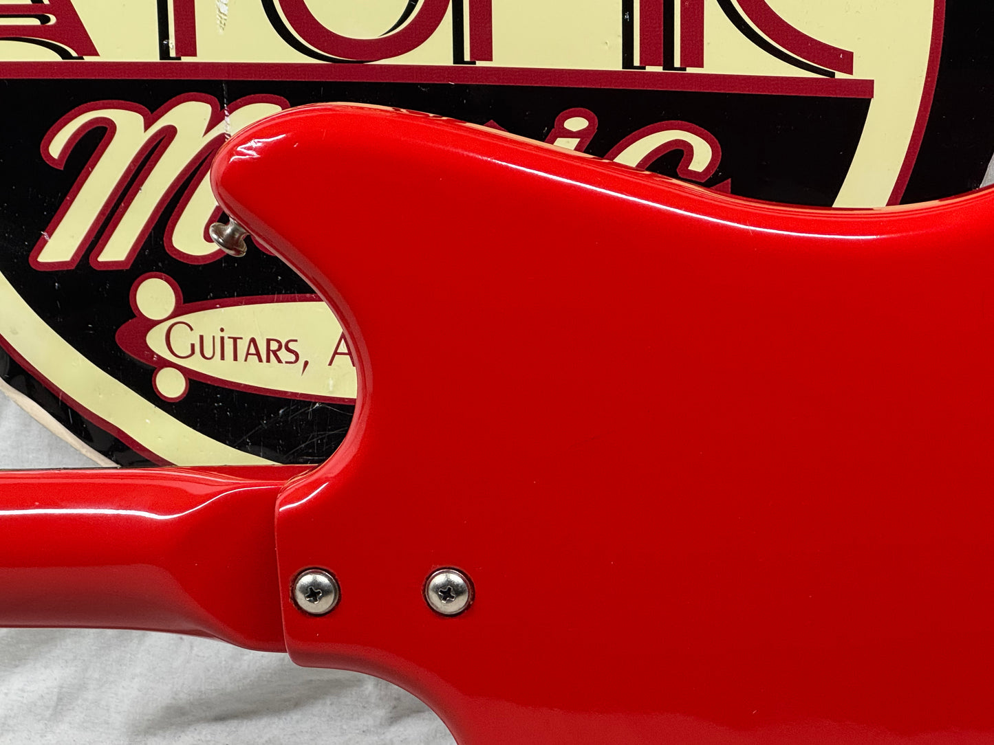 Supro Colt 22" Short Scale Guitar Vintage - Red (appears to be re-finished)