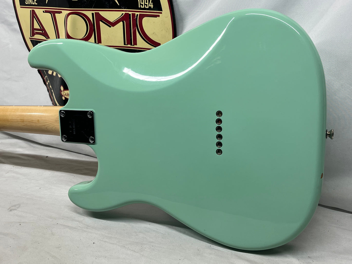 Squier Tom DeLonge Signature Stratocaster Strat Electric Guitar - Surfboard Green