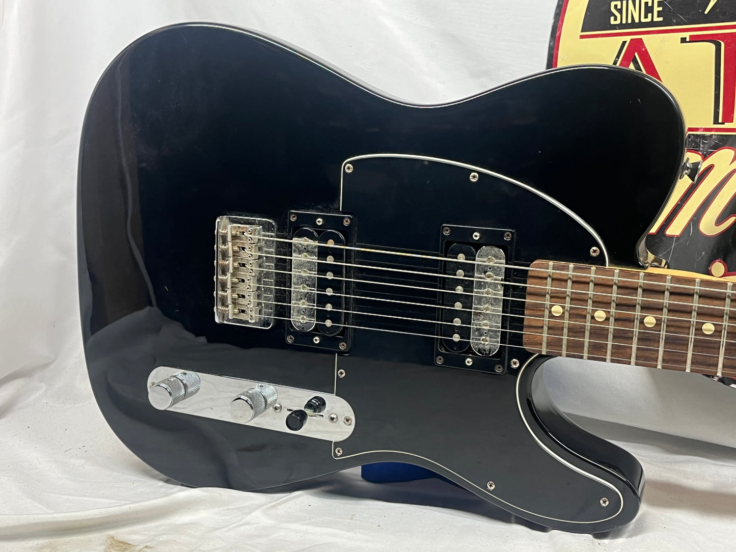 Fender Standard Telecaster tele HH Electric Guitar with Hard Case - Black