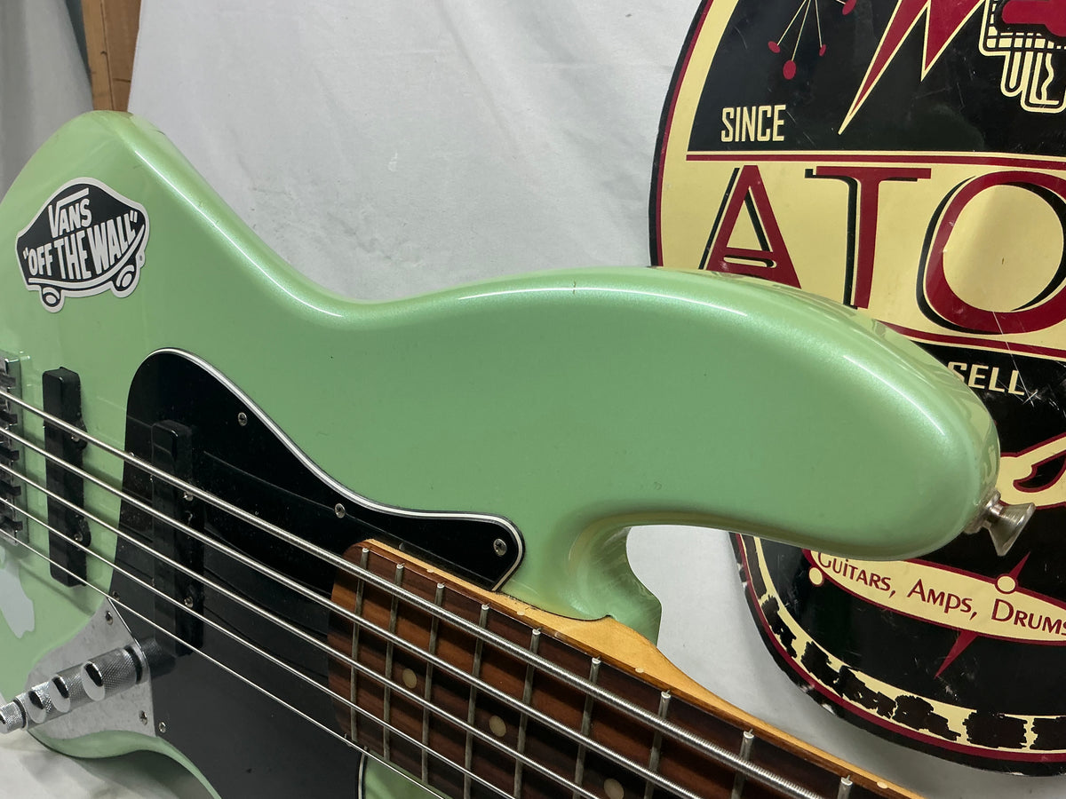 Fender Deluxe Active Jazz Bass V with Pau Ferro Fretboard 2018 - Surf Pearl