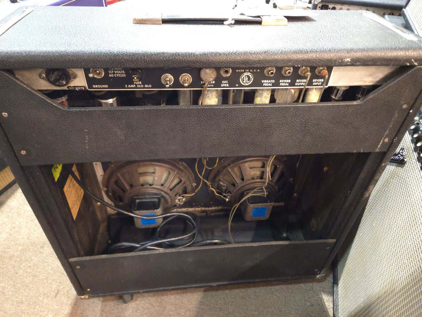 Fender Super Reverb 2-Channel 40-Watt 4x10" Guitar Combo 1963 - 1967 - Black Panel - Local Pickup Only