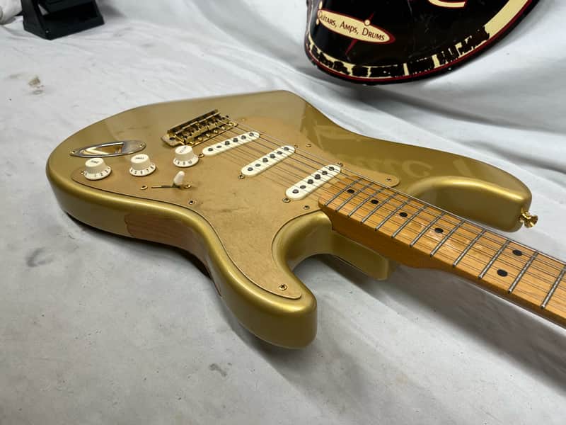 Fender 50th Anniversary Golden Stratocaster Strat Electric Guitar - Image 16