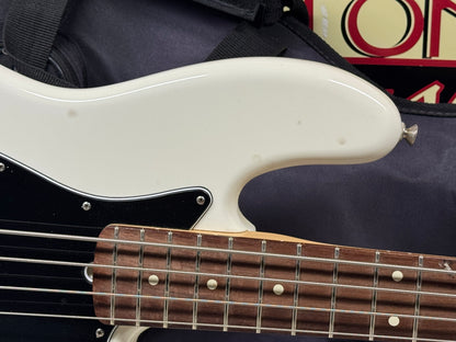 Fender American Performer Jazz Bass 4-string J-Bass with Gig Bag 2019 - Arctic White / Rosewood fingerboard