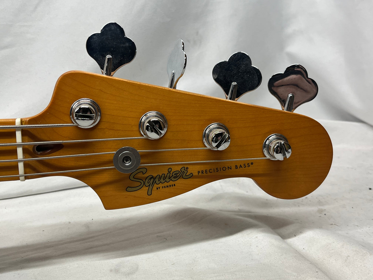 Squier 40th Anniversary Precision Bass Vintage Edition 4-String Electric Bass with Gig Bag - Satin Vintage Blonde