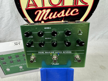Fender Dual Marine Layer Reverb Pedal with Box